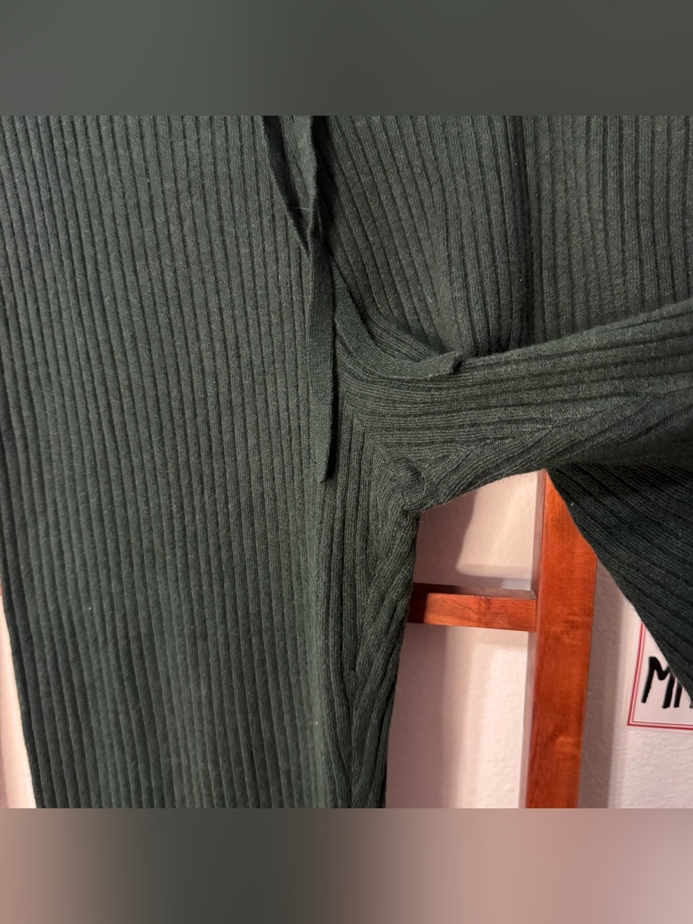 Spiritual Gangster Luxe Essential Rib Joggers Dark Green - Picture 4 of 7